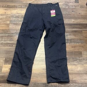 PortWest Men's Navy Combat Trouser pants 34 Tall Leg 33